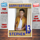 Personalised Robert Pattinson 1 INSPIRED THEME Celebrity Birthday Card (SA)
