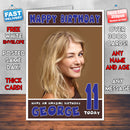 Personalised Rosamund Pike 2 INSPIRED THEME Celebrity Birthday Card (SA)
