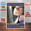 Personalised Rosamund Pike 3 INSPIRED THEME Celebrity Birthday Card (SA)