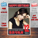 Personalised Rosario Dawson INSPIRED THEME Celebrity Birthday Card (SA)