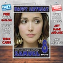 Personalised Rose Byrne 2 INSPIRED THEME Celebrity Birthday Card (SA)