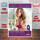 Personalised Rosie Huntington 3 INSPIRED THEME Celebrity Birthday Card (SA)