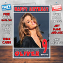 Personalised Rosie Huntington 4 INSPIRED THEME Celebrity Birthday Card (SA)