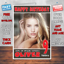 Personalised Rosie Huntington 5 INSPIRED THEME Celebrity Birthday Card (SA)
