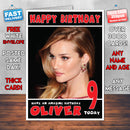 Personalised Rosie Huntington 6 INSPIRED THEME Celebrity Birthday Card (SA)