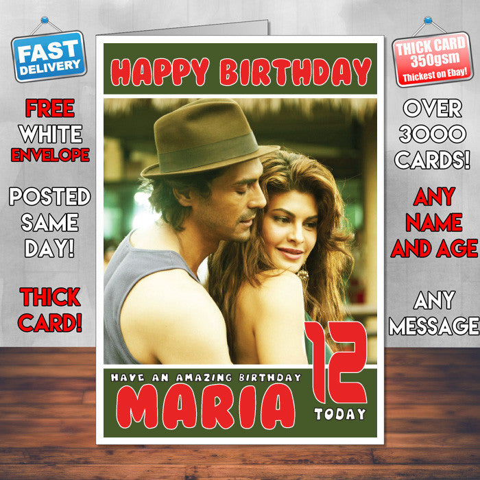 Personalised Roy 1 Bollywood Inspired Style Birthday Card (SA)