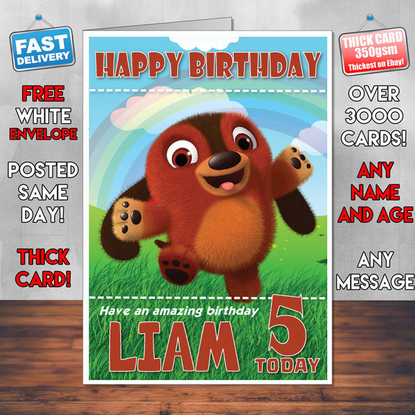 Personalised Ruff Ruff Tweet And Dave 3 Style Theme Personalised Kidshows Birthday Card (SA)