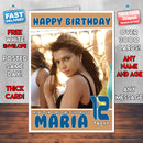 Personalised Ruhi Singh Bollywood Inspired Style Birthday Card (SA)