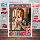 Personalised Russian Red 2 Celebrity Inspired Style Birthday Card (SA)