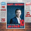 Personalised Ryan Gosling 2 INSPIRED THEME Celebrity Birthday Card (SA)