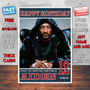 Personalised SNOOP DOGG Celebrity Inspired Style Birthday Card (SA)