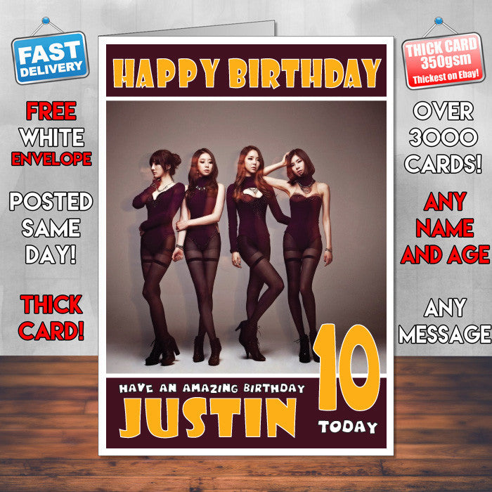 Personalised STELLAR Synth 1 Celebrity Inspired Style Birthday Card (SA)
