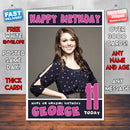 Personalised Sadie Robertson 1 INSPIRED THEME Celebrity Birthday Card (SA)