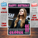 Personalised Sadie Robertson 2 INSPIRED THEME Celebrity Birthday Card (SA)