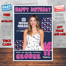 Personalised Sadie Robertson 3 INSPIRED THEME Celebrity Birthday Card (SA)