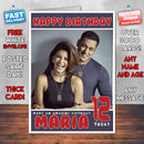 Personalised Salman And Jacqueline Bollywood Inspired Style Birthday Card (SA)