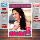 Personalised Sapna Bollywood Inspired Style Birthday Card (SA)