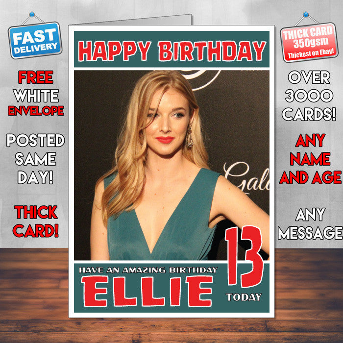Personalised Sarah Blaine Celebrity Birthday Card (SA