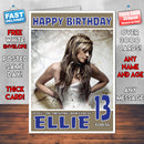 Personalised Sarah Brightman 1 Celebrity Birthday Card (SA