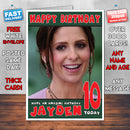 Personalised Sarah Michelle Gellar 2 INSPIRED THEME Celebrity Birthday Card (SA)