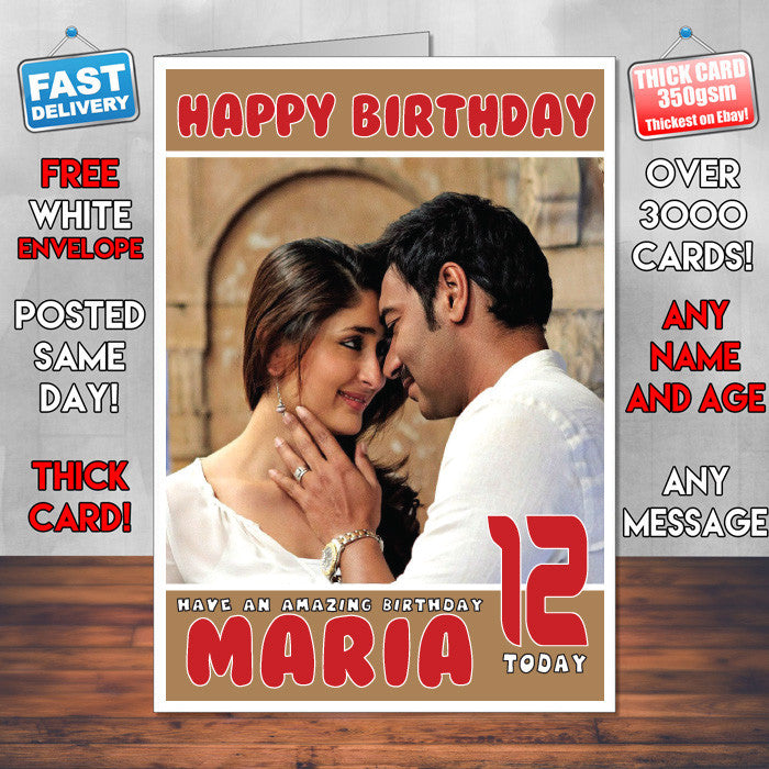 Personalised Satyagraha Bollywood Inspired Style Birthday Card (SA)