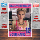 Personalised Scarlett Johansson 3 Celebrity Inspired Style Birthday Card (SA)