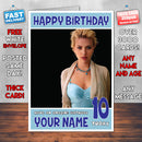 Personalised Scarlett Johansson 7 Celebrity Inspired Style Birthday Card (SA)