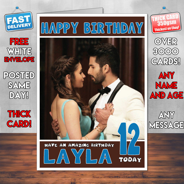 Personalised Shaandaar 1 Bollywood Inspired Style Birthday Card (SA)