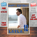 Personalised Shahrukh Khan 1 Bollywood Inspired Style Birthday Card (SA)