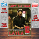 Personalised Shahrukh Khan 2 Bollywood Inspired Style Birthday Card (SA)