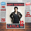 Personalised Shahrukh Khan 3 Bollywood Inspired Style Birthday Card (SA)