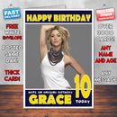 Personalised Shakira 1 Celebrity Inspired Style Birthday Card (SA)