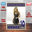 Personalised Shakira 2 Celebrity Inspired Style Birthday Card (SA)
