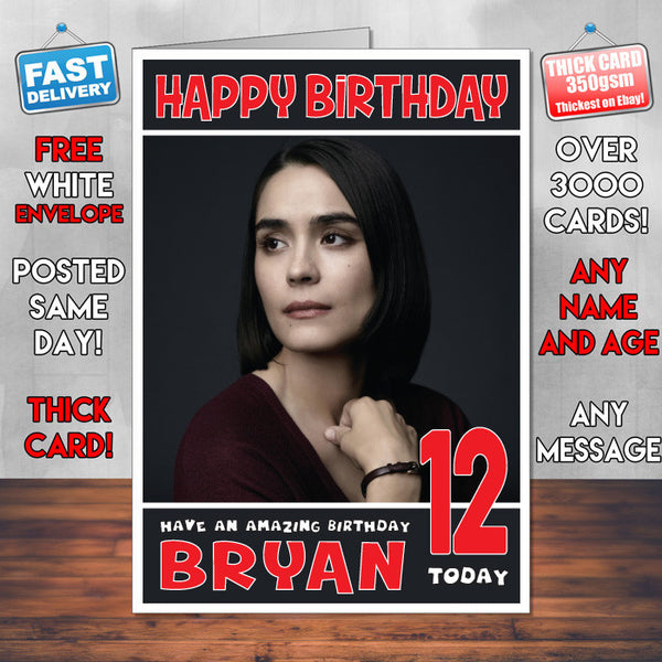Personalised Shannyn Sossamon Celebrity Birthday Card