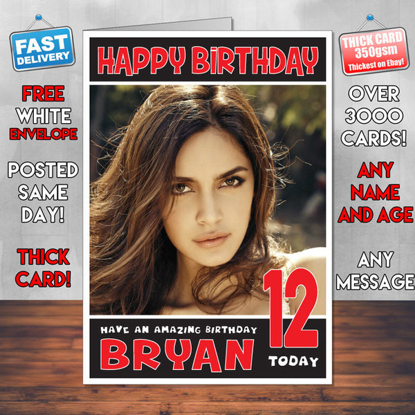 Personalised Shanzahn Padamsee Celebrity Birthday Card