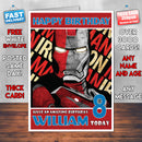 Personalised Shepard Fairey Iron Man INSPIRED THEME Movie Birthday Card (SA)