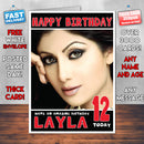 Personalised Shilpa Shetty Bollywood Inspired Style Birthday Card (SA)