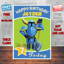 Personalised Shovel Knight Render Birthday Card (SA)