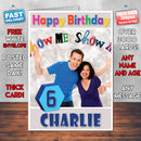 Personalised Show Me Show Me 1 Style Theme Personalised Kidshows Birthday Card (SA)