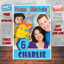 Personalised Show Me Show Me 2 Style Theme Personalised Kidshows Birthday Card (SA)