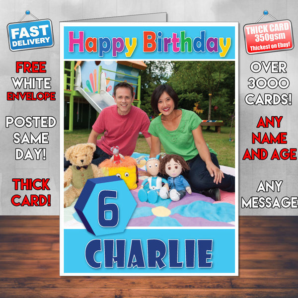 Personalised Show Me Show Me 3 Style Theme Personalised Kidshows Birthday Card (SA)