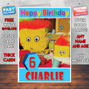 Personalised Show Me Show Me 4 Style Theme Personalised Kidshows Birthday Card (SA)
