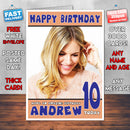 Personalised Sienna Miller 1 Celebrity Inspired Style Birthday Card (SA)