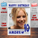 Personalised Sienna Miller 4 Celebrity Inspired Style Birthday Card (SA)