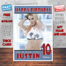 Personalised Singers Celebrity Inspired Style Birthday Card (SA)