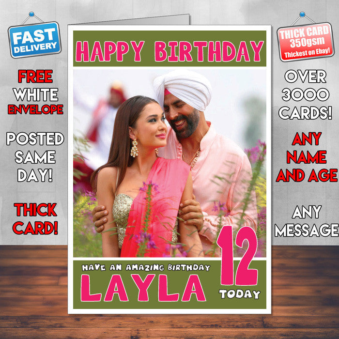 Personalised Singh Is Bliing Bollywood Inspired Style Birthday Card (SA)