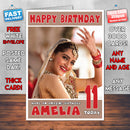 Personalised Smile Queen Sonam 1 Bollywood Inspired Style Birthday Card (SA)