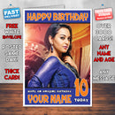 Personalised Sonakshi Sinha 3 Celebrity Inspired Style Birthday Card (SA)