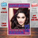 Personalised Sonam Kapoor Celebrity Inspired Style Birthday Card (SA)