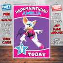 Personalised Sonic The Hedgehog 1 Birthday Card (SA)